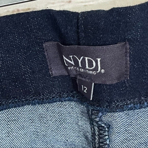NYDJ pull on straight jeans dark wash - Picture 12 of 16